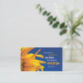 キリスト教感動的聖書の詩 名刺 (スタンド正面)