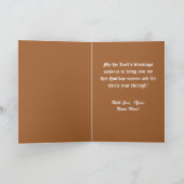 キリスト教感謝祭カード シーズンカード (内部)