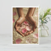 キリスト教挨拶カード (スタンド正面)