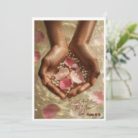 キリスト教挨拶カード (スタンド正面)