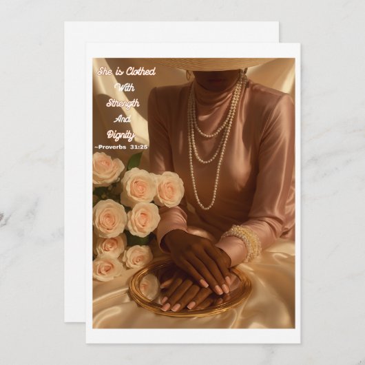 キリスト教挨拶カード (正面/裏面)