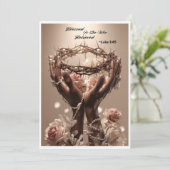 キリスト教挨拶カード (スタンド正面)