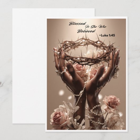 キリスト教挨拶カード (正面/裏面)