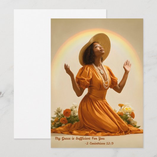 キリスト教挨拶カード (正面/裏面)