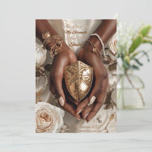 キリスト教挨拶カード (スタンド正面)