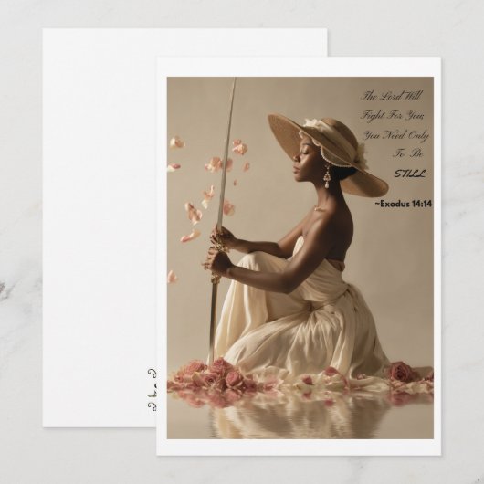 キリスト教挨拶カード (正面/裏面)