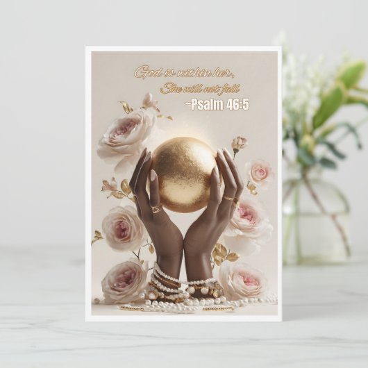 キリスト教挨拶カード (スタンド正面)