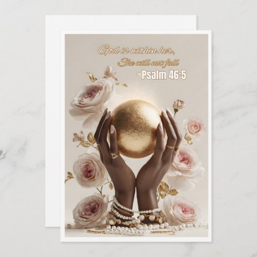 キリスト教挨拶カード (正面/裏面)