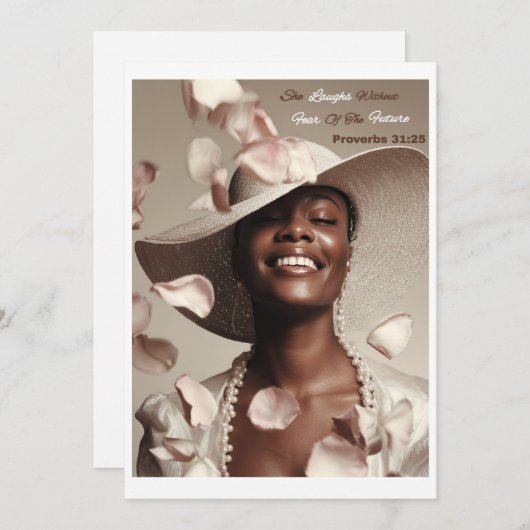 キリスト教挨拶カード (正面/裏面)