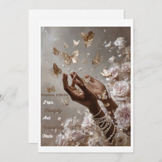 キリスト教挨拶カード (正面/裏面)