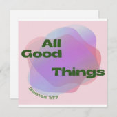 キリスト教挨拶カード/ポストカード/バイブル引用文 シーズンカード (正面/裏面)