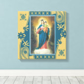 キリスト教救済徒の女性とベビー・イエス キャンバスプリント (インサイチュ (ウッドフロア))