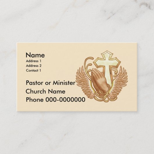 キリスト教教会の名刺 名刺 (正面)