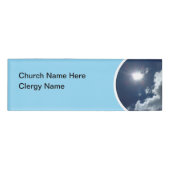 キリスト教教会の聖職者予算名タグ 名札 (正面)