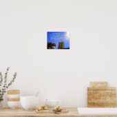 キリスト教教会クロスポスターと聖書聖句 ポスター (キッチン)