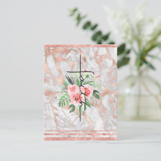 キリスト教教会クロス復活祭イエズバプテスト信者の愛 ポストカード (スタンド正面)