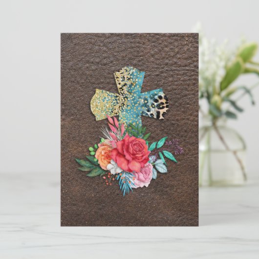 キリスト教教会クロス復活祭イエズバプテスト信者の愛 招待状 (スタンド正面)