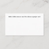 キリスト教教会サンセット風光明媚な名刺 名刺 (裏面)