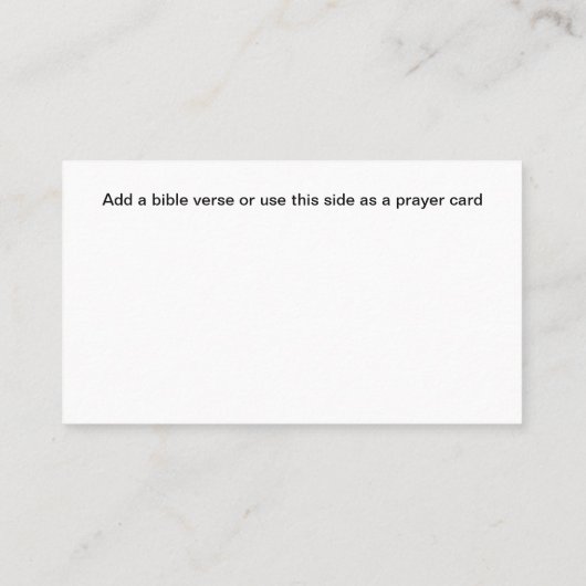 キリスト教教会サンセット風光明媚な名刺 名刺 (裏面)