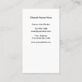 キリスト教教会テーマ名刺 名刺 (裏面)