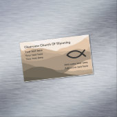 キリスト教教会風光明媚な名刺の磁石 マグネット名刺 (インサイチュ)