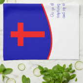 キリスト教旗インスパイア キッチンタオル (折り畳み)