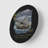 キリスト教時計 ラウンド壁時計 (傾斜)