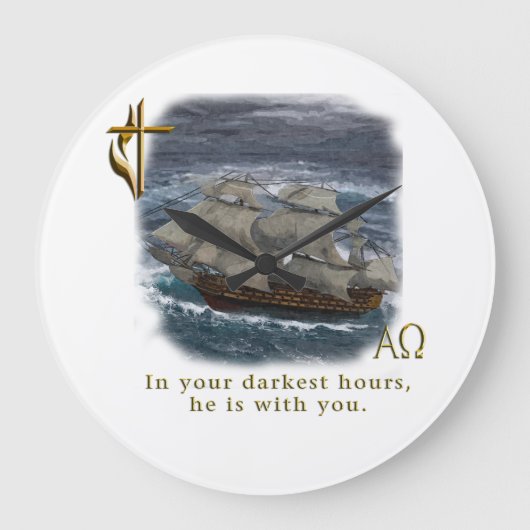 キリスト教時計 ラージ壁時計 (正面)