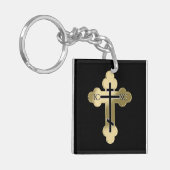 キリスト教正教十字架 キーホルダー (正面左)