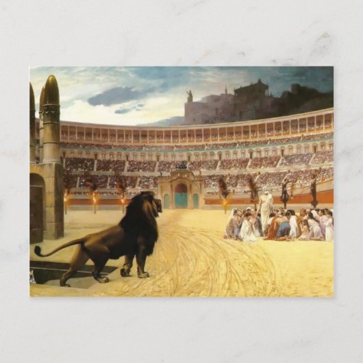 『キリスト教殉教者の最後の祈り』(The Christian Martyr's Last Praye ポストカード (正面)