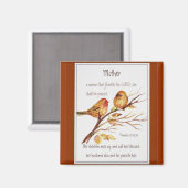 キリスト教母聖なる書物、 経典箴言31 マグネット (正面/裏面)