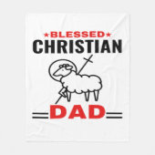 キリスト教毛布ギフトパパ フリースブランケット (正面)