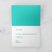 キリスト教治癒引用文カードが上手く カード (内部)