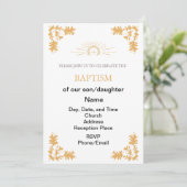 キリスト教洗礼招待状 招待状 (スタンド正面)