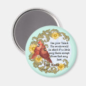 キリスト教深紅色の才能 マグネット (正面/裏面)