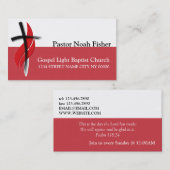 キリスト教牧師キリスト教カード 名刺 (正面/裏面)