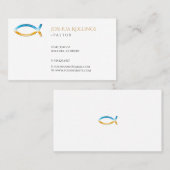 キリスト教牧師 |エレガント | 名刺 (正面/裏面)