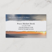 キリスト教牧師 名刺 (裏面)