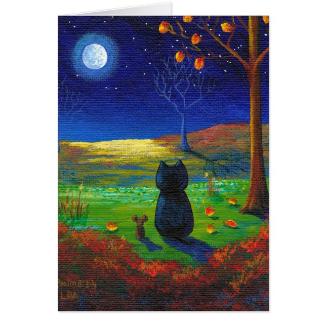 キリスト教猫の月の紅葉Creationarts (正面)
