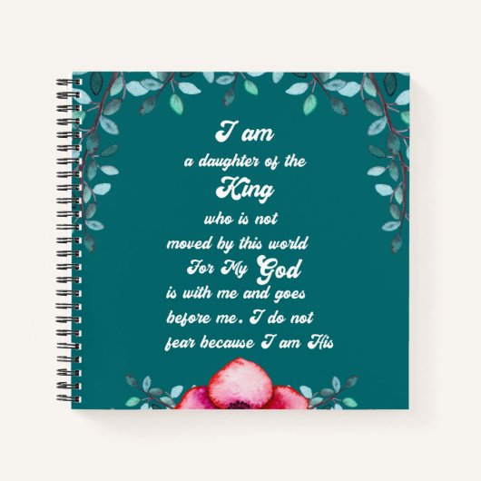 キリスト教王の娘感動的 ノートブック (正面)