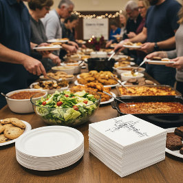 キリスト教用語クロス紙ナプキン スタンダードカクテルナプキン