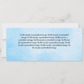 キリスト教男の赤ちゃん誕生発表 案内状 (裏面)