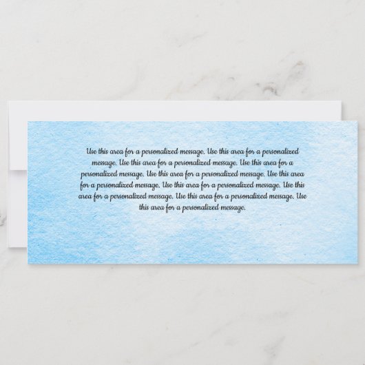 キリスト教男の赤ちゃん誕生発表 案内状 (裏面)