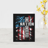 キリスト教男性用アメリカ国歌 4thオブジュライM カード (黄色い花)