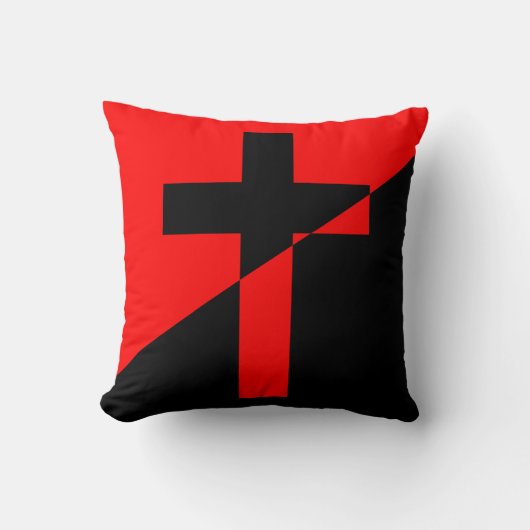 キリスト教社会主義・無政府主義（解放）国旗 クッション (正面)