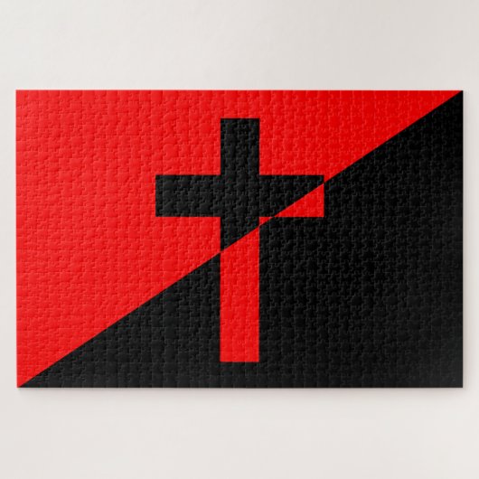 キリスト教社会主義・無政府主義（解放）国旗 ジグソーパズル (横)