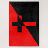 キリスト教社会主義・無政府主義（解放）国旗 ジグソーパズル (縦)