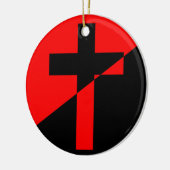 キリスト教社会主義・無政府主義（解放）国旗 セラミックオーナメント (左)