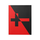 キリスト教社会主義・無政府主義(解放)国旗 ノートパッド (回転)