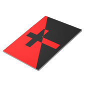 キリスト教社会主義・無政府主義(解放)国旗 ノートパッド (アングル)